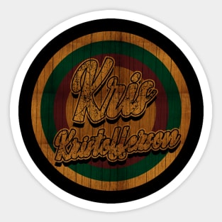 Circle Retro Kris Kristofferson Sticker